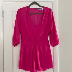 Anna Be - hot pink romper